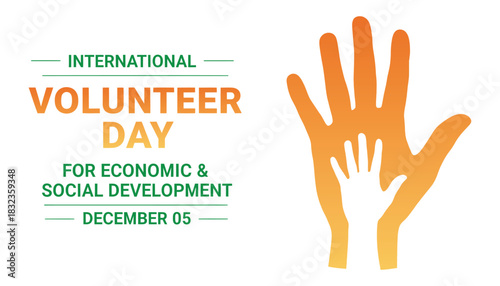 International Volunteer Day campaign promoting social and economic development