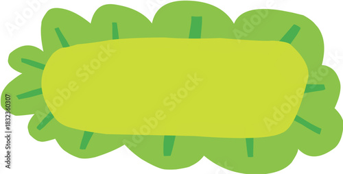 cute hand drawn cartoon text frame suitable for journal or poster