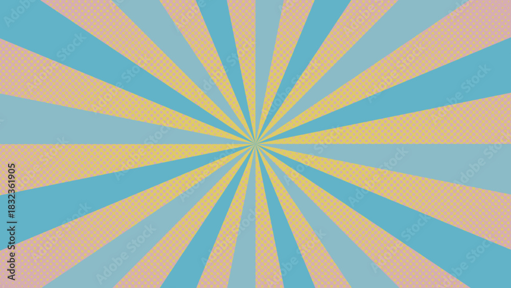 Obraz premium A design featuring light blue concentric lines on a background of gradient dots