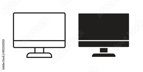 LCD icon isolated vector Illustration. Vector pictogram for web and app