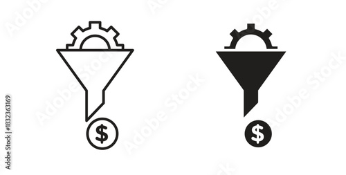 Lead generation icon isolated vector Illustration. Vector pictogram for web and app