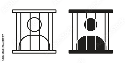 Jail icon for web and app. vector illustration eps