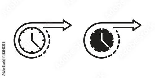 Long term icon for web and app. vector illustration eps