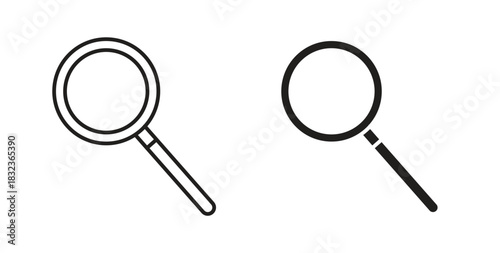 Magnifying glass icon for web and app. vector illustration eps