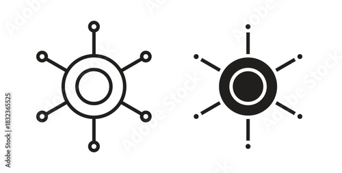 Multi channel icon for web and app. vector illustration eps