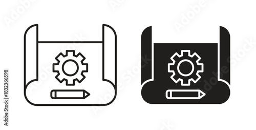 Prototyping icon for web and app. vector illustration eps