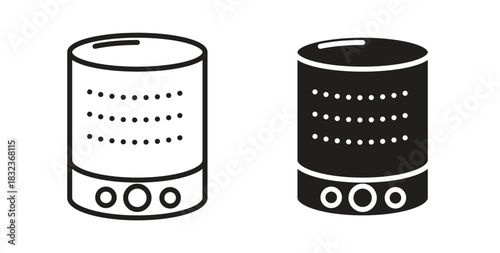 Smart speaker icon for web and app. vector illustration eps