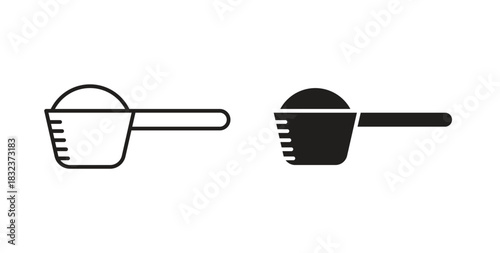 Scoop icon concept set. Simple icon collection