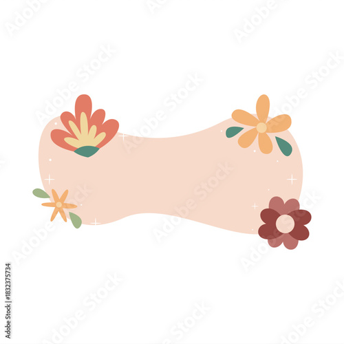 Spring Floral Badge Label Collection