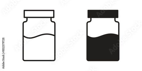 Jam icon set. Outline symbol editable.