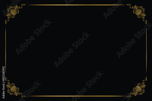 Greeting card invitation and graduation vintage floral decorative element border and frame isolated eps 10