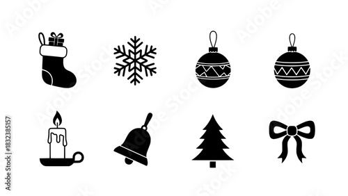 Christmas Icons Holiday Vector Pack for Festive Designs