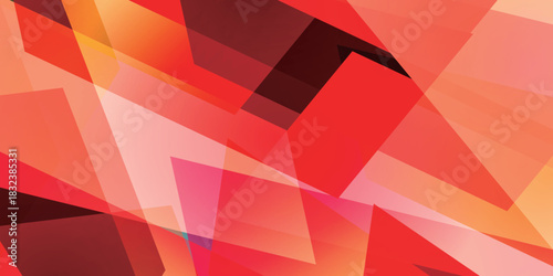 オレンジ　和柄　幾何学　模様　背景