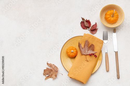 Beautiful table setting wit...