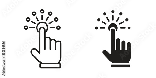 Interactive icon flat and stroke collection for ui ux work.