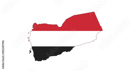 Yemen Flag A Patriotic Representation of the Yemeni Nation, Displaying Colors in a Symbol of Identity and Pride