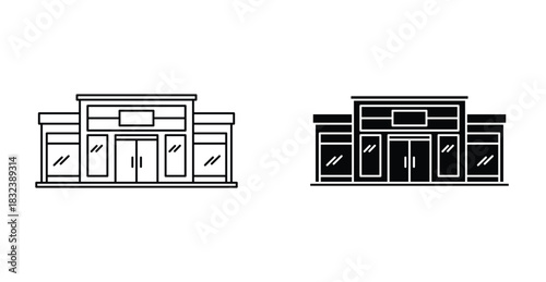 Showroom icon graphic design. Vector icon illustrations