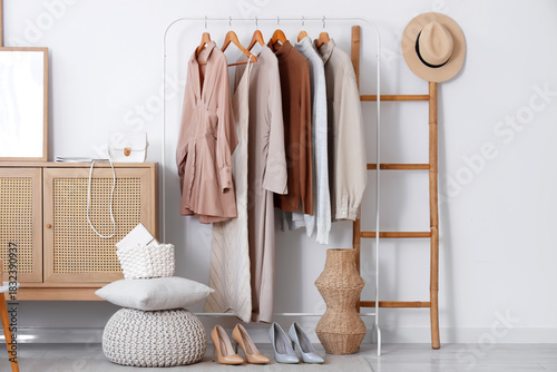 Interior of modern dressing...