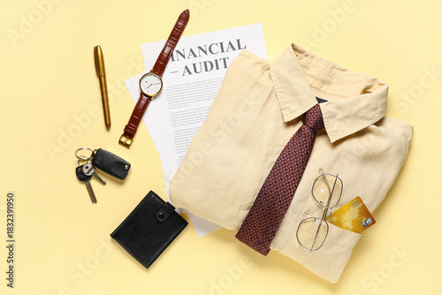 Stylish men's accessories w...
