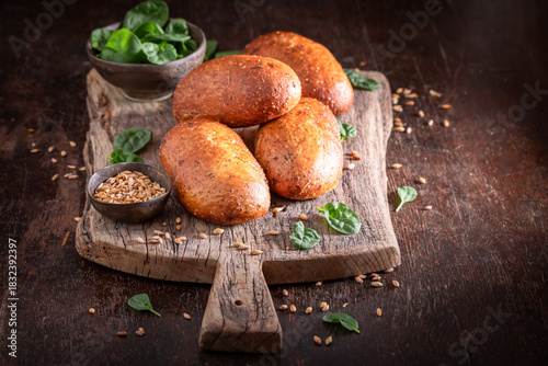 Eco and tasty spinach buns ...