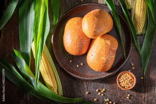 Healthy and tasty corn buns...