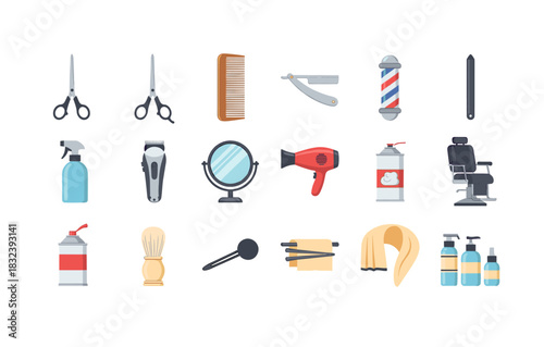 Barber shop essentials: tools and accessories for hair styling and grooming