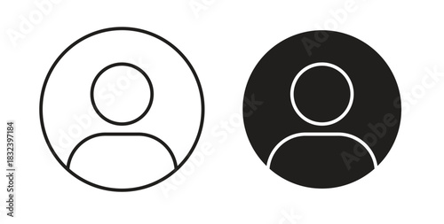 Login icon simple vectors in black, suitable for projects