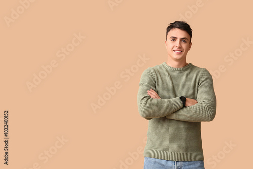 Handsome young man in styli...