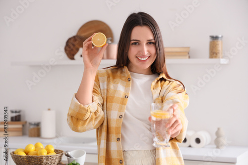 Beautiful young woman with ...