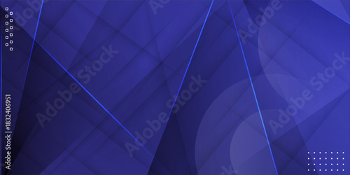 Fluid background Blue overlap layer on bright space with lines effect decoration. Modern graphic design element circles style concept for banner.Vector Illustration