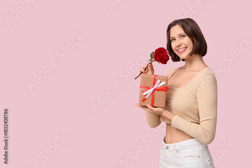 Beautiful young woman with ...