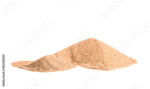 Heap of sand isolated on wh...