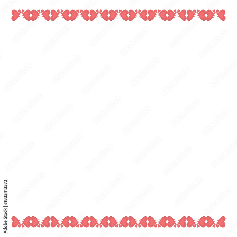 Fototapeta premium red heart frame