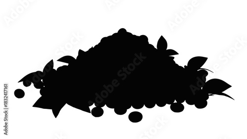 Fresh cranberries with leaves for holiday baking and seasonal celebrations festive harvest ingredient