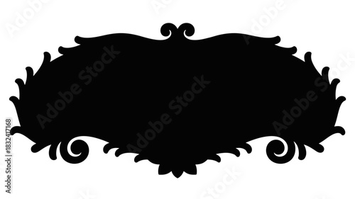 Elegant flourishes frame with vintage charm for invitations and decorative designs for sophisticated projects