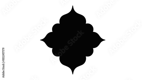 Elegant arabesque design element creates a stunning vintage islamic pattern with timeless appeal for your project