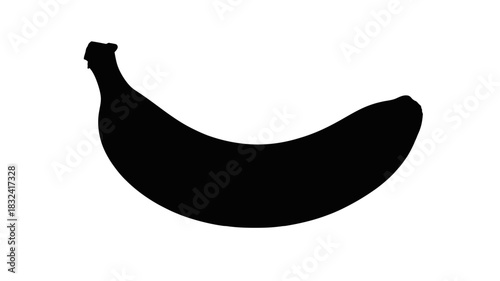 Ripe banana ready to eat, healthy snack for active lifestyle, potassium boost, simple fruit icon graphic