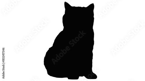 Sleek feline silhouette evokes modern elegance, ideal for logos, branding, and design projects with minimalist appeal