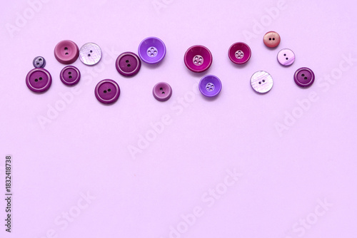 Different buttons on lilac ...