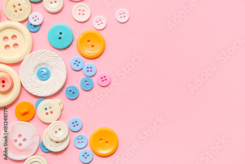 Different colorful buttons ...