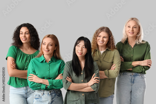 Group of beautiful women sm...