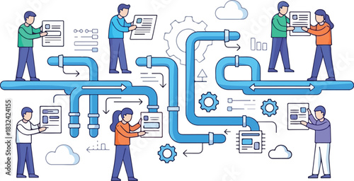 Person in wheelchair waiting for elevator in a building with people around.