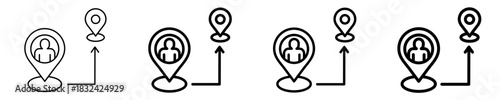 Customer Journey Map Icon Set Different Style Collection
