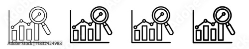 Predictive Analytics Icon Set Different Style Collection

