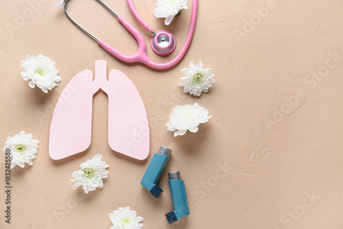 Asthma inhalers with stetho...