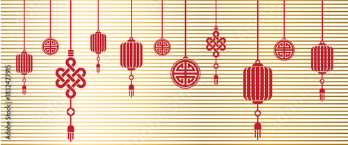 Traditional Chinese Lanterns Festive Decorations for Celebration and Cultural Events