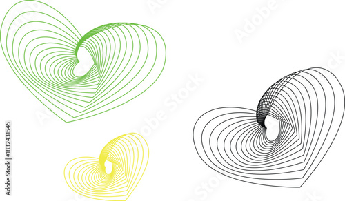 The overall composition, with its varied colors and concentric design, creates a visually engaging piece that symbolizes the multifaceted nature of love and relationships.