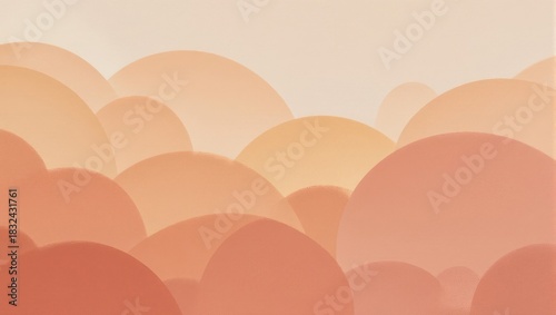 Abstract Hills Landscape in Warm Earth Tones.