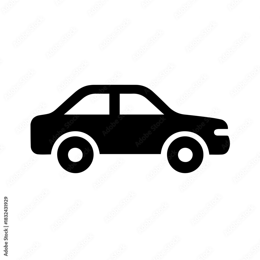 Fototapeta premium Road Trip Car Icon