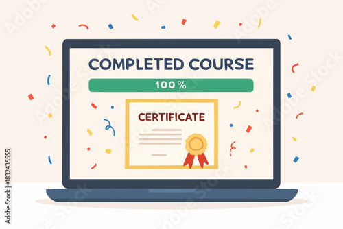 Online Course Certificate and Achievement